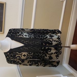 Vintage velvet and slighly shear top